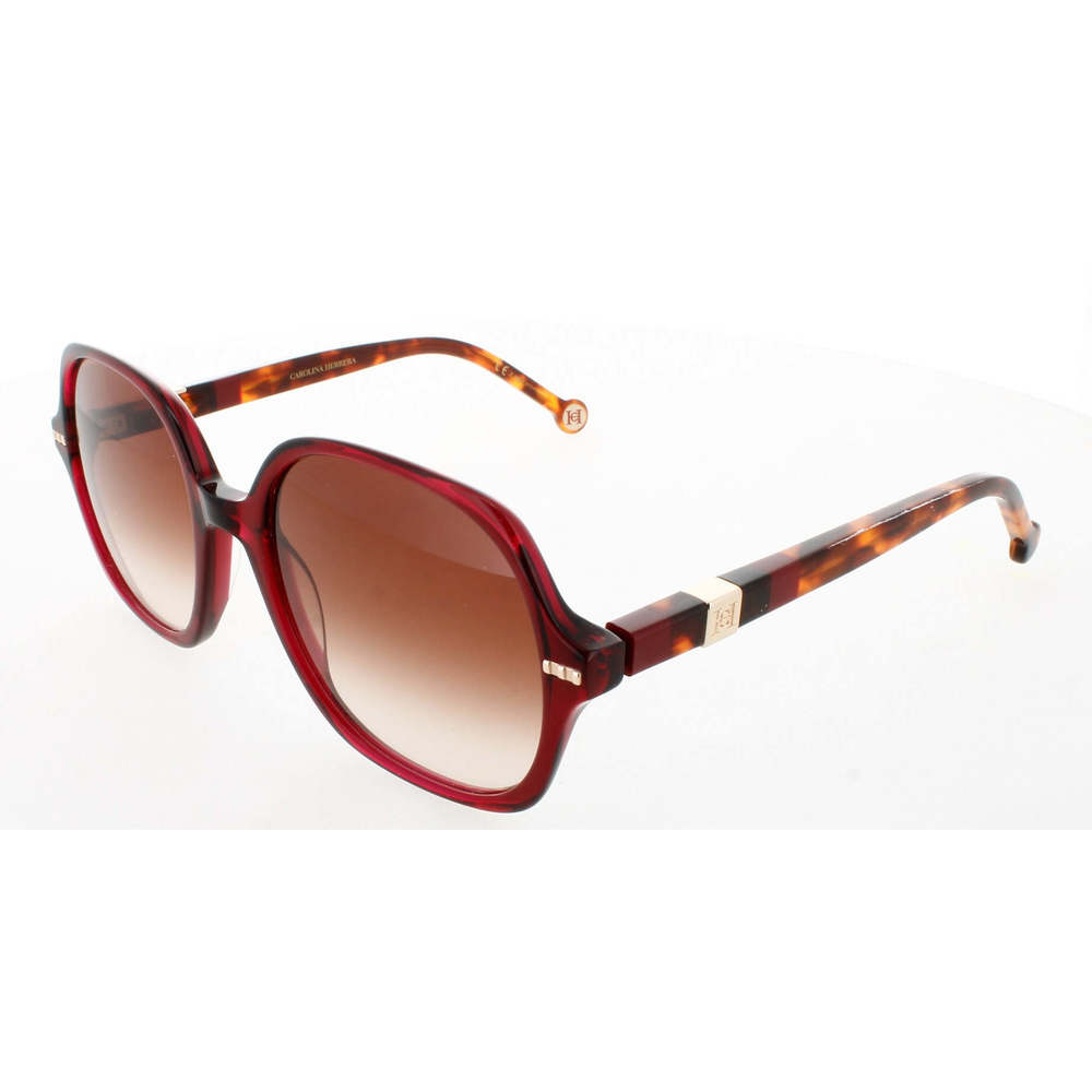CAROLINA HERRERA CH-HER-0106-S-0YDC-HA Sunglasses Sun Glasses 0YDC BURGUNDY Auth